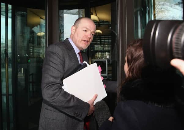 Mark Thompson arrives at Portcullis House yesterday to face questions from MPs. Picture: Getty