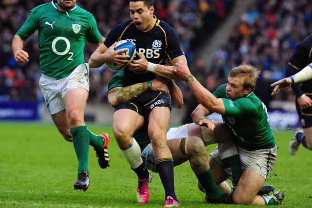 Sean Maitland will miss the Calcutta Cup clash against England. Picture: Ian Rutherford
