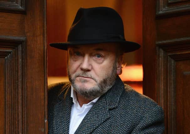 George Galloway pictured prior to his anti-independence speech. Picture: Getty