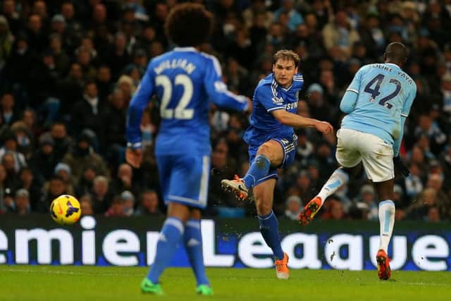 Branislav Ivanovic breaks the deadlock to score what proved to be the only goal of the game. Picture: PA