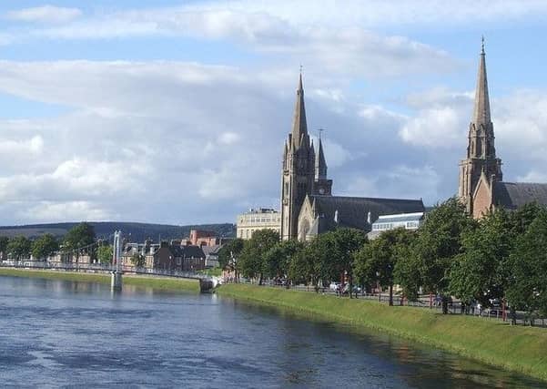 Bank Street in Inverness. Flood work will result in delays for commuters in the city centre. Picture: Rob Farrow