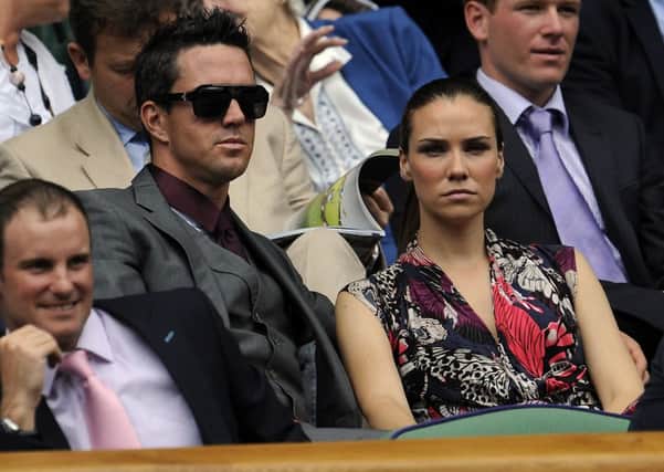 Kevin Pietersen has been publicly backed by his singer wife Jessica. Picture: PA