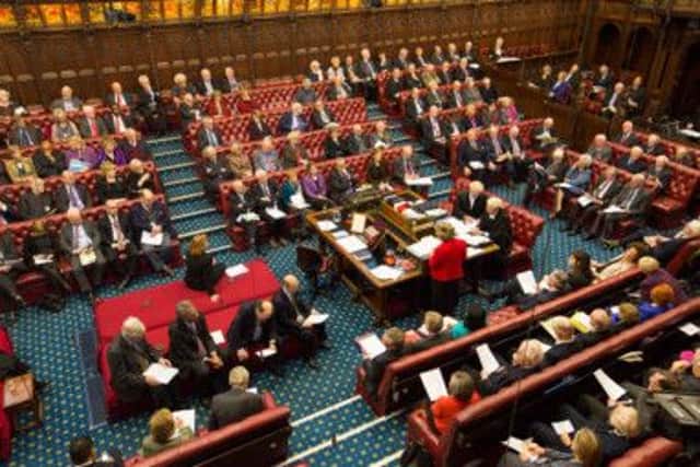 The debating chamber in the House of Lords . Picture: Contributed