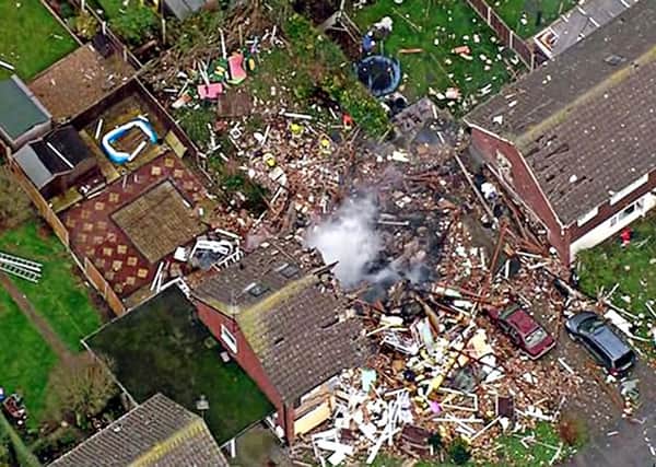 Two homes were destroyed and dozens damaged in the explosion in the Essex town of Clacton