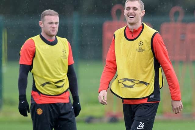 Darren Fletcher (right) has not played for Scotland since late 2012. Picture: Getty