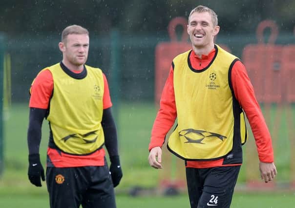 Darren Fletcher (right) has not played for Scotland since late 2012. Picture: Getty