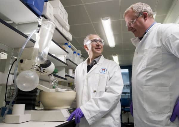 Professor Ian Gilbert, left, and Dr Kevin Read, co-project leader are developing a new single-dose antimalarial treatment. Picture: Alan Richardson (Pix-AR.co.uk)