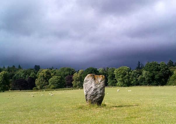 Dane's Stone in Pitlochry, which was felled by days of heavy downpours. Picture: Contributed
