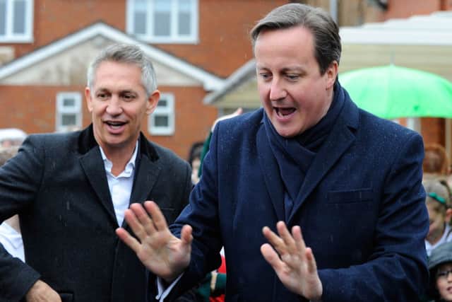 David Cameron was out and about in Birmingham yesterday with Gary Lineker. Picture: Getty