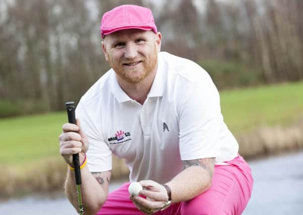 Former Celtic star Hartson, at the launch of a charity golf tournament. Picture: SNS