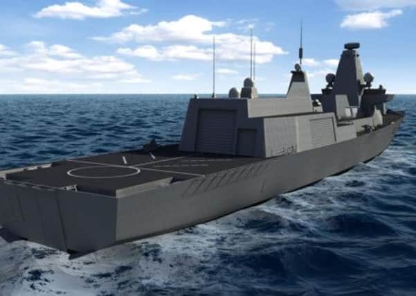BAE Systems have announced plans to build Type 26 frigates on the Clyde. Picture: Contributed