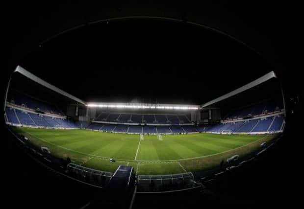 Celtic Park was chosen over Ibrox Stadium, pictured, to host the Scottish League Cup final next month. Picture: Getty
