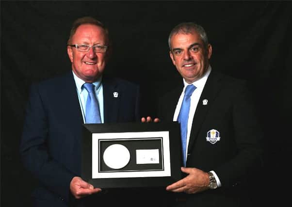 Richard Hills and Paul McGinley. Picture: Contributed