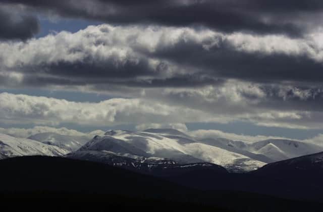 The Cairngorm Mountains, pictured from Grantown on Spey, are at the centre of a wind farm planning row. Picture: Robert Perry