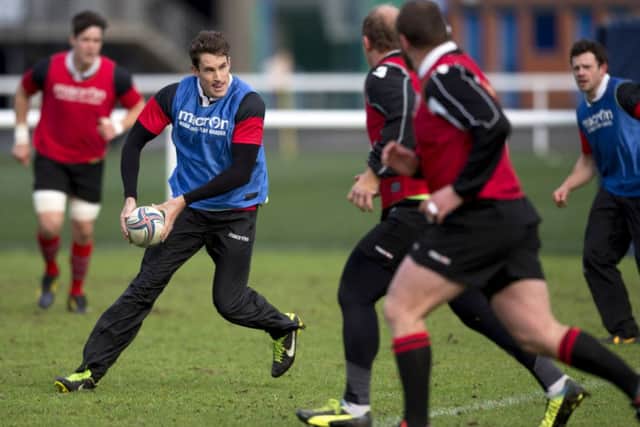Carl Bezuidenhout trains with the Edinburgh Rugby squad. Picture: SNS