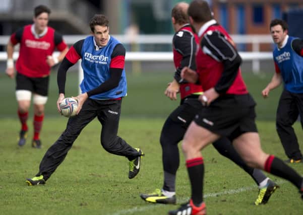 Carl Bezuidenhout trains with the Edinburgh Rugby squad. Picture: SNS
