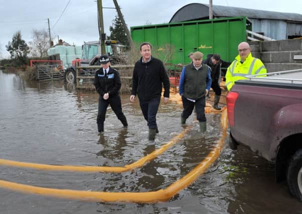 Prime Minister David Cameron during a visit to Goodings Farm in Somerset. Picture: Getty