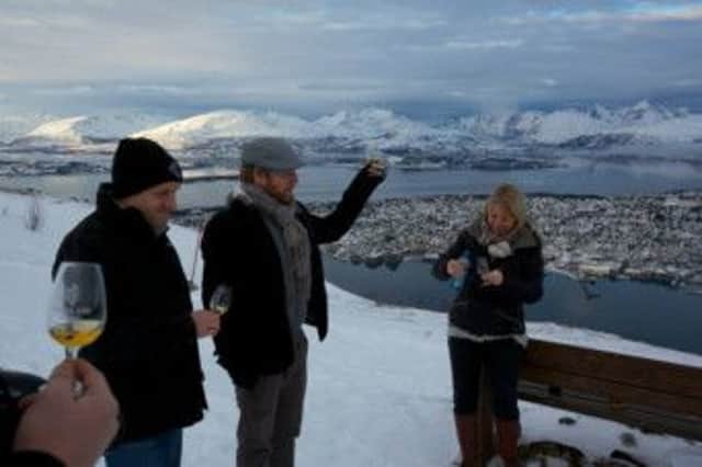 Sampling Highland Park's Freya in Tromso