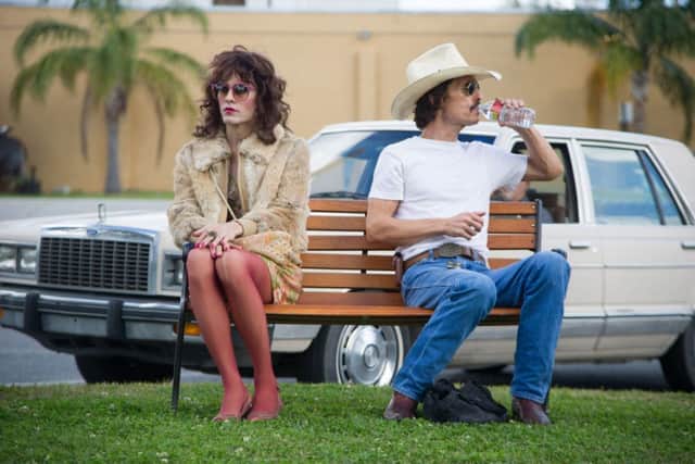 Dallas Buyers Club. Pictured: Matthew McConaughey and Jared Leto.