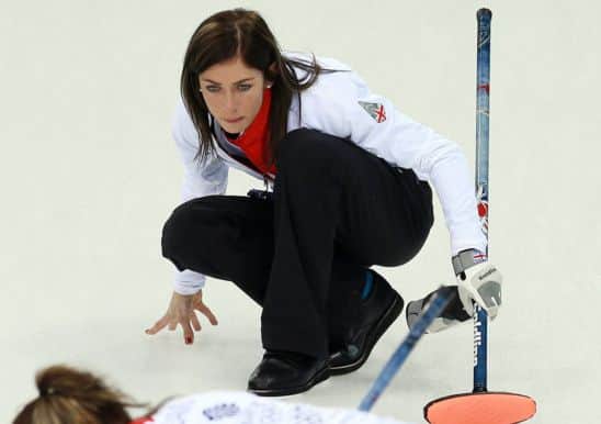 Great Britains Eve Muirhead puts in some weekend practice. Picture: David Davies/PA