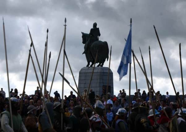 The statue of Robert the Bruce at Bannockburn. Picture: Robert Perry