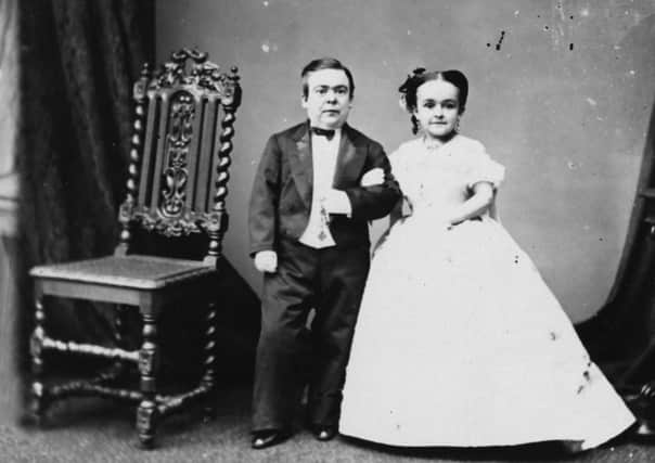 Tom Thumb, of Barnums circus fame, married his wife Lavinia on this day in 1863. They both stood less than 3ft in height. Picture: Getty