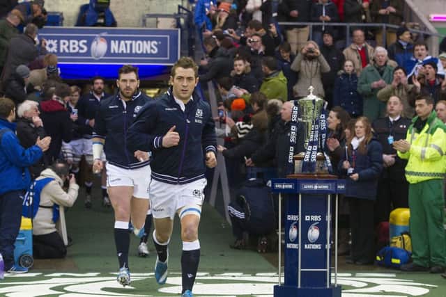 Greig Laidlaw says the players are 100 per cent behind Johnson. Picture: Ian Rutherford