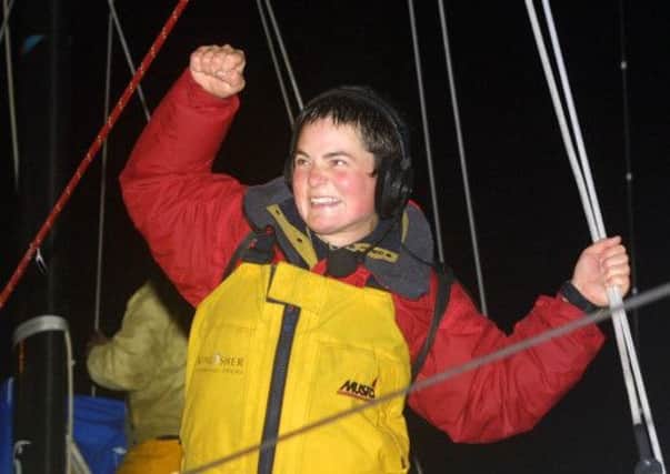In 2001, Ellen McArthur became the fastest woman and youngest sailor to circumnavigate the globe in a single-handed race. Picture: Getty