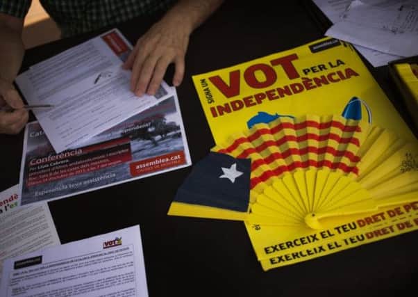 Catalonia president Artur Mas has 56 per cent support for independence. Picture: AP