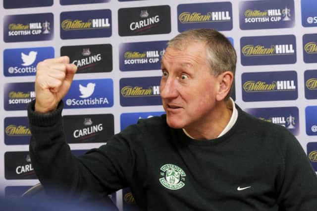Hibs' Scottish Cup defeat confirmed the scale of the task facing Terry Butcher. Picture: SNS