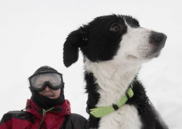 Moira Weatherstone of SARDA - Search and Rescue Dog Association Scotland.