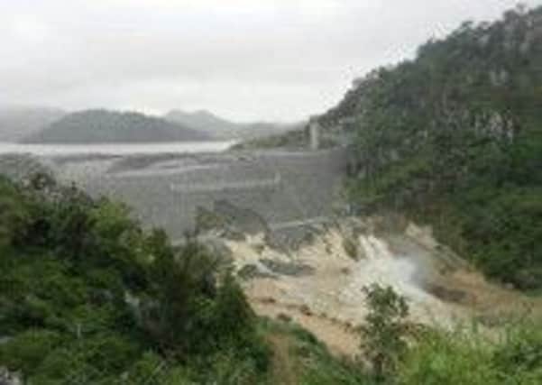 Part of the Tokwe-Mukorsi Dam has crumbled amid heavy rains. Picture: Contributed
