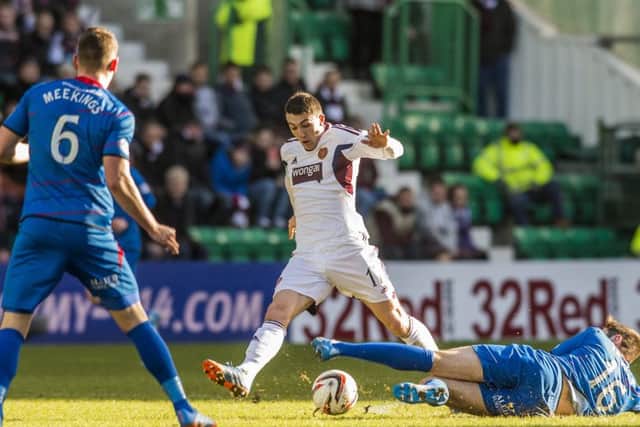 David Smith in action for Hearts. Picture: Ian Georgeson