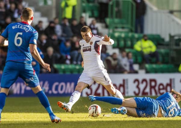 David Smith in action for Hearts. Picture: Ian Georgeson