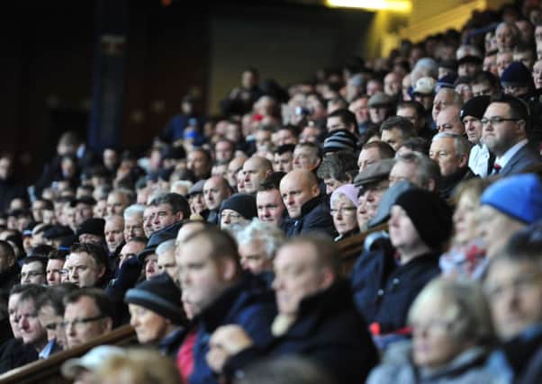 Shareholders take their seats at the Rangers AGM at Ibrox in December. Picture: Robert Perry