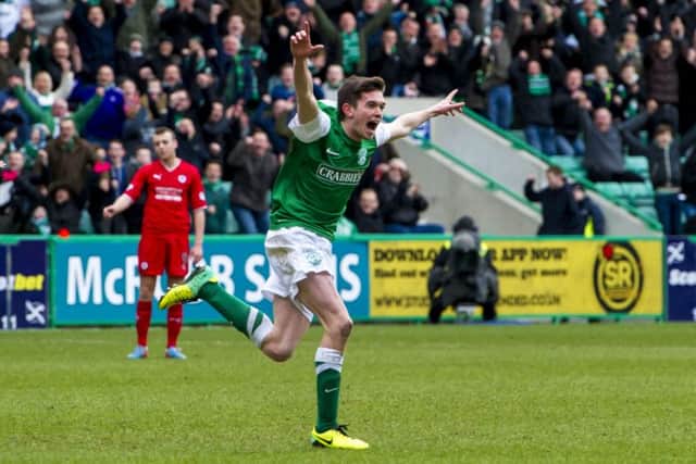 Sam Stanton's first senior goal for Hibs was 'a dream come true'. Picture: SNS