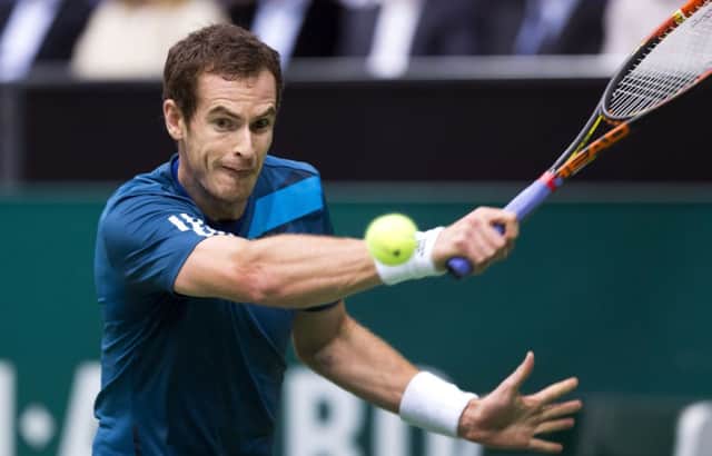 Murray clears first hurdle at indoor Rotterdam event. Picture: Getty