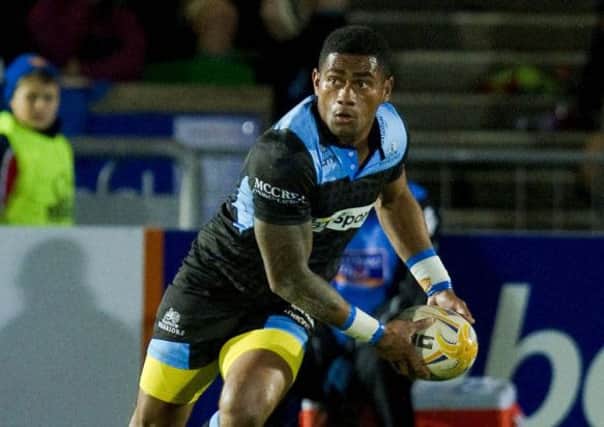 Niko Matawalu will play at full-back as Glasgow look to step up their play-offs bid. Picture: SNS Group/SRU