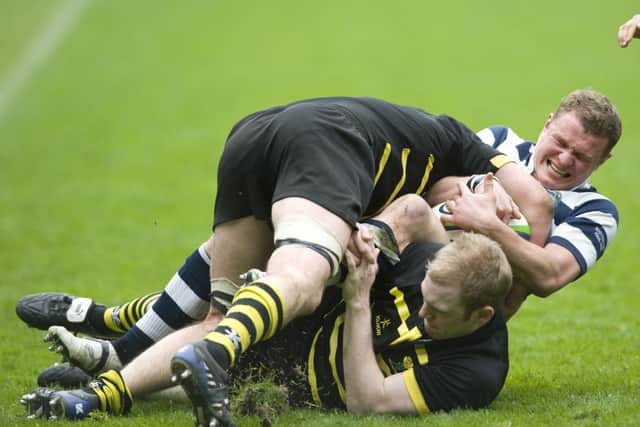 Melrose and Heriots clashed in the 2011 cup final and tomorrow they will battle it out for a place in the last four. Picture: Ian Georgeson