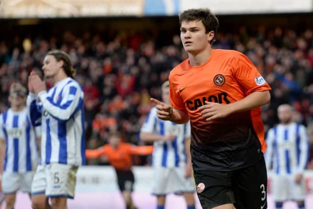 Curtis Good: First goal for United. Picture: SNS