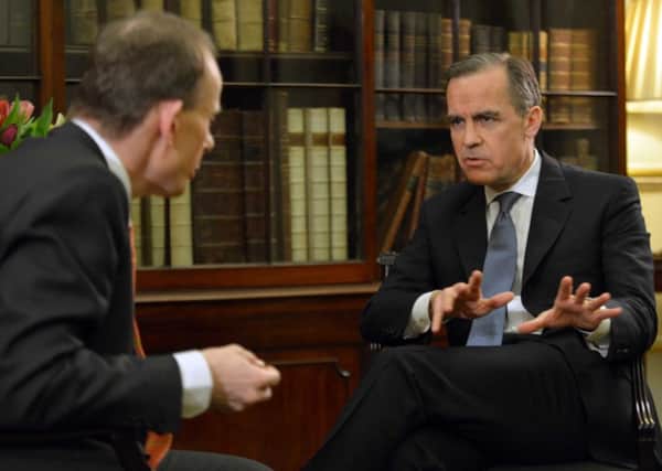 Mark Carney, right, appears on The Andrew Marr Show. Picture: PA