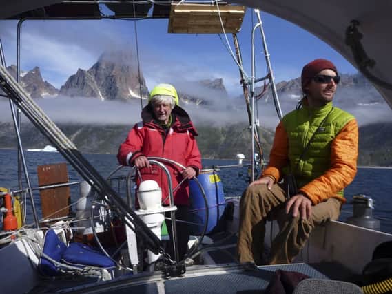 Bob Shepton steers a steady course on Torssukatak Fjord. Picture: Sean Villaneuva