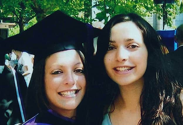 Stephanie Kercher, left, with Meredith, says her sister's fear and agony has been pushed aside. Picture: PA