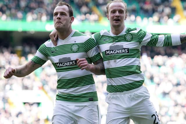 Anthony Stokes: third Celtic hat trick Picture: SNS