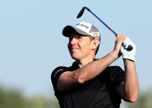 Stephen Gallacher: Facing Ernie Els in Arizona. Picture: Getty