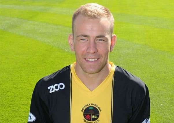 Berwick Rangers midfielder Lee Currie makes the SPFL awards this week. Picture: Contributed