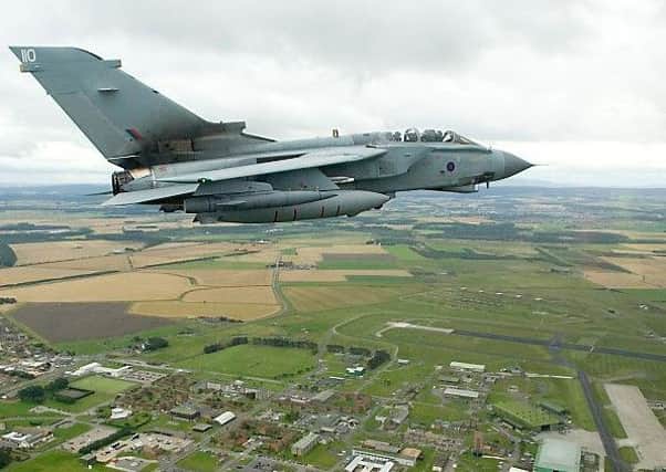 A Tornado GR4 pictured flying over RAF Lossiemouth. Picture: Defence Images/CC
