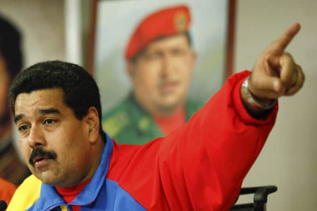 President Nicolas Maduro addresses the nation on Sunday. Picture: Reuters
