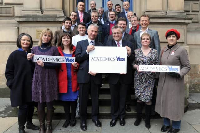 The launch of Academics for Yes. Picture: Bill Fleming