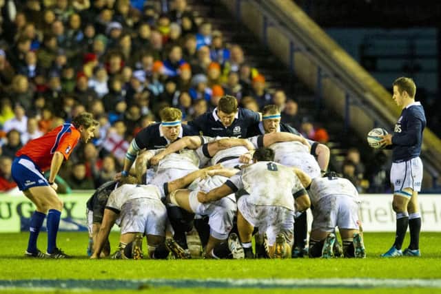 The Scottish scrum will face a stiff test against their Italian counterparts. Picture: SNS/SRU